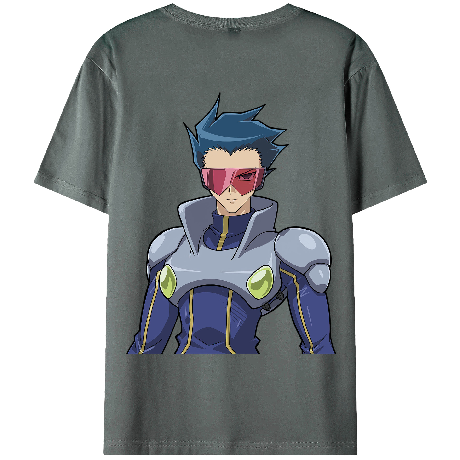 （画像用） 遊☆戯☆王 Yu-Gi-Oh! 綿100％ メンズ半袖Tシャツ（バックプリント） 通気性